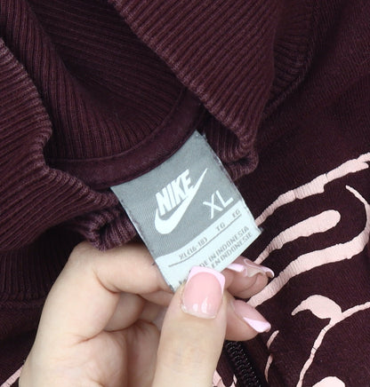 Nike Women's Red Graphic Zip Jacket XL