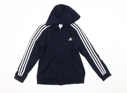 Unisex Adults UK Size M adidas Blue Basic Jacket