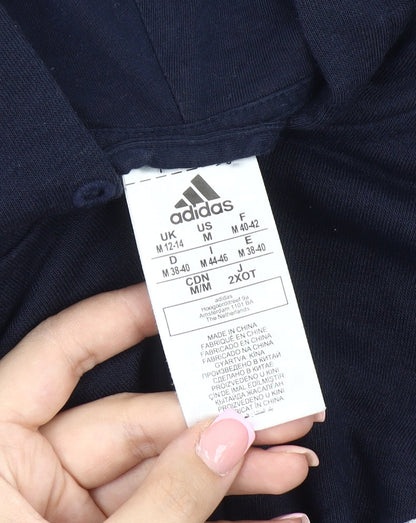 Unisex Adults UK Size M adidas Blue Basic Jacket