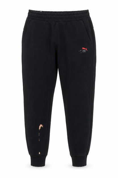 Mens UK Size M PUMA-activewear Relaxed Fit Jogger Black Trousers