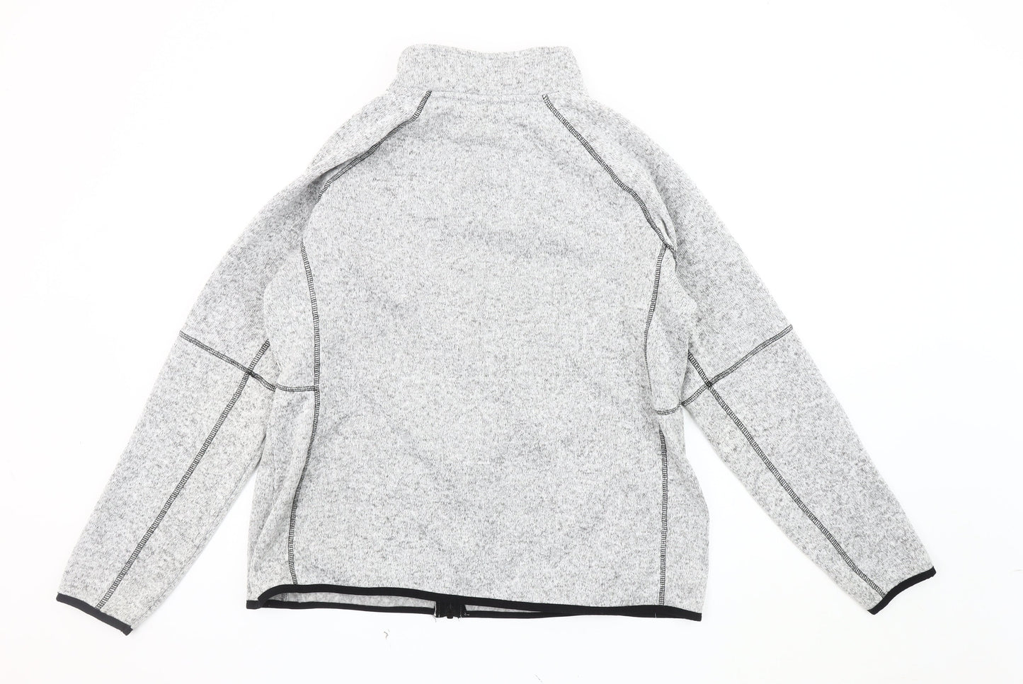 Damart Women's Grey Knit Basic Jacket L