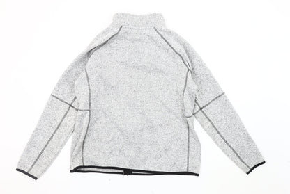 Damart Women's Grey Knit Basic Jacket L