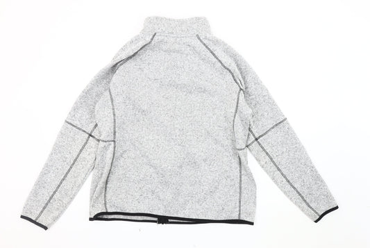 Damart Women's Grey Knit Basic Jacket L