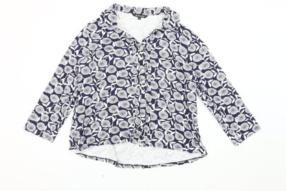 Womens UK Size 22 Bonmarché Blue Basic Blouse