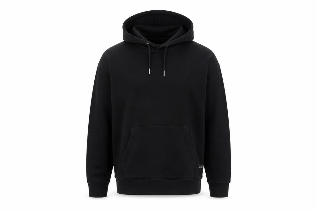 Mens UK Size S JACK & JONES Black Pullover Hoodie