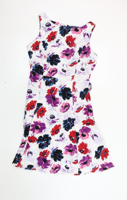 Autonomy Women's Multicoloured Floral Dress Size 14