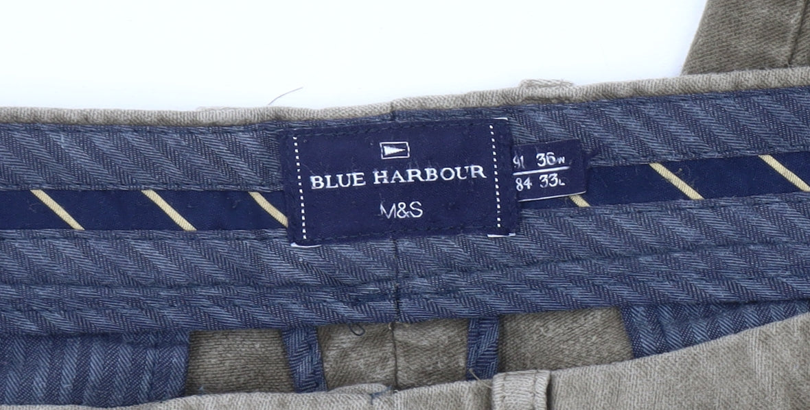 Marks and Spencer Men's Brown Chino Trousers L