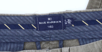 Marks and Spencer Men's Brown Chino Trousers L