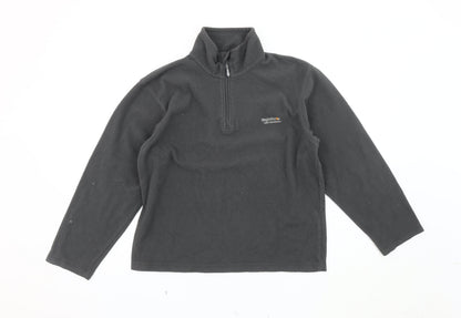 Mens UK Size S Regatta Black 1/4 Zip Sweatshirt