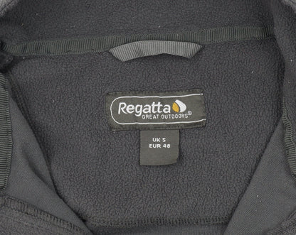Mens UK Size S Regatta Black 1/4 Zip Sweatshirt