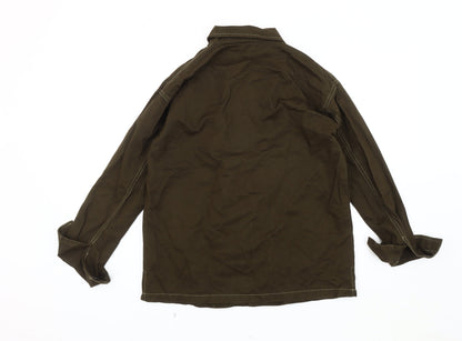 Mens UK Size S eight paris Brown Basic Jacket
