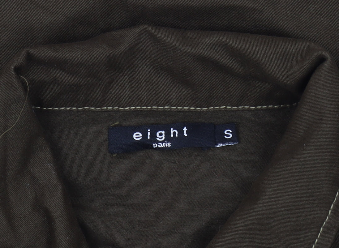 Mens UK Size S eight paris Brown Basic Jacket