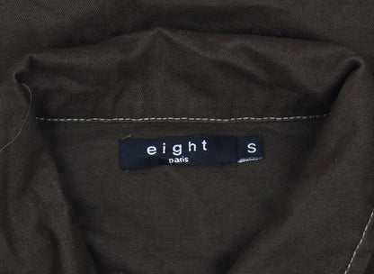 Mens UK Size S eight paris Brown Basic Jacket
