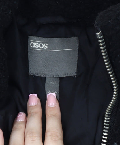 Womens UK Size XS ASOS Black Basic Jacket