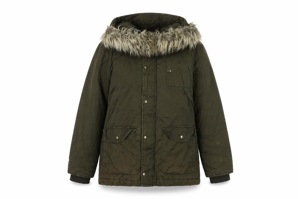 Womens UK Size L River Island Green Parka Coat