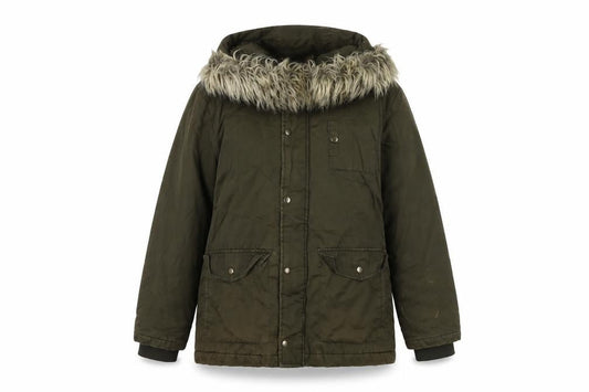 Womens UK Size L River Island Green Parka Coat