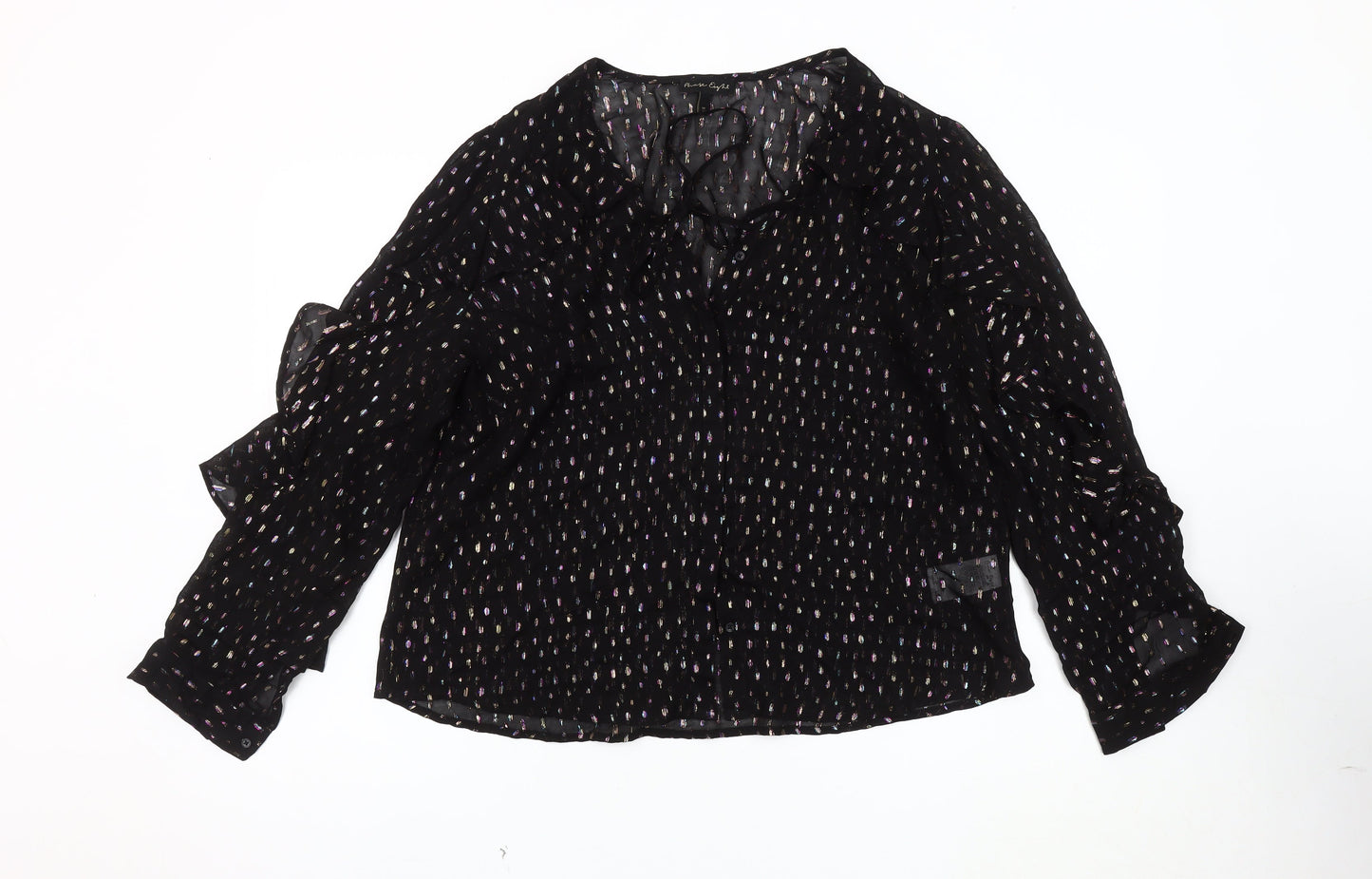 Womens UK Size 16 Phase Eight Black Tunic Blouse