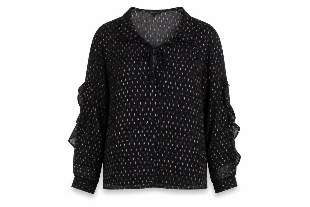Womens UK Size 16 Phase Eight Black Tunic Blouse