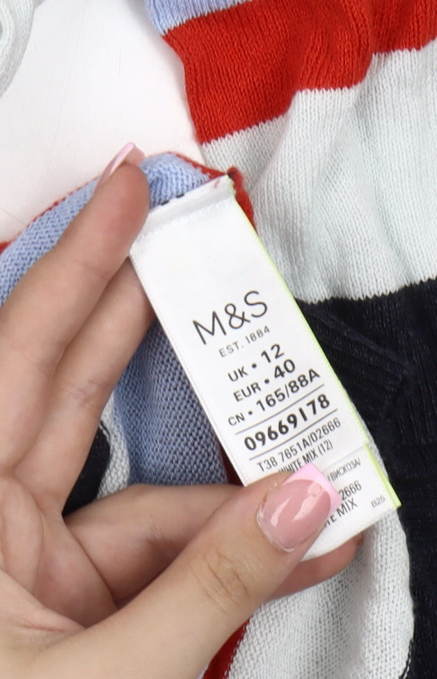 Womens UK Size 12 Marks and Spencer Multicoloured Pullover Jumper