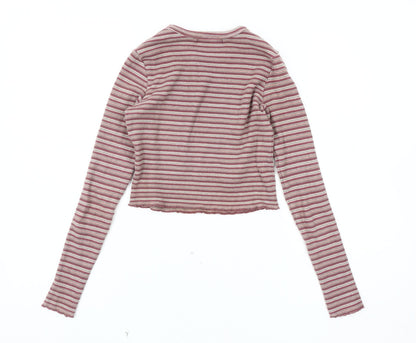 Womens UK Size S Pull & Bear Multicoloured Cropped