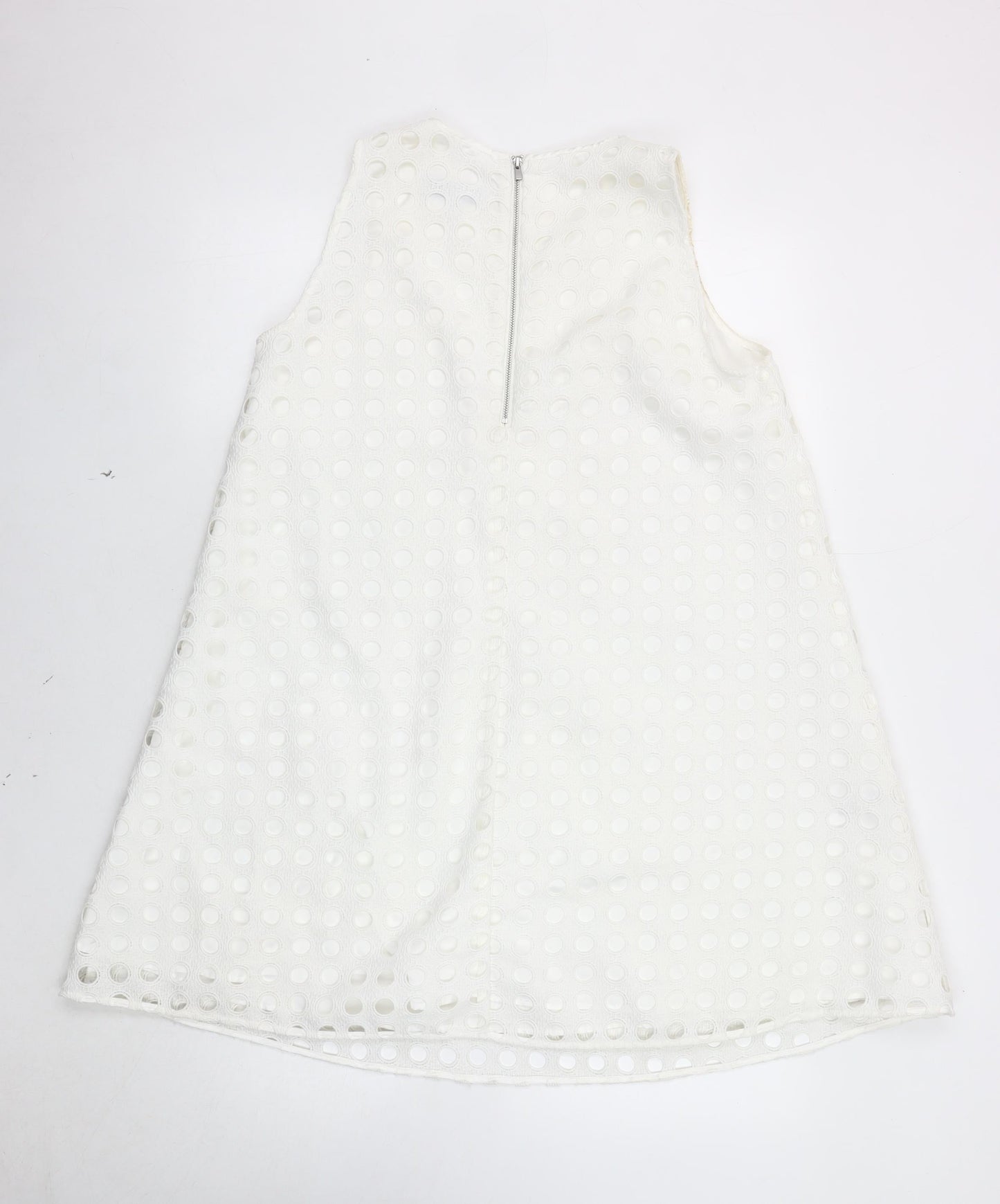 Next White Sleeveless Women's Shift Dress Size 10