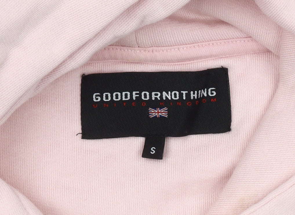 Good For Nothing Women's Pink Pullover Hoodie S