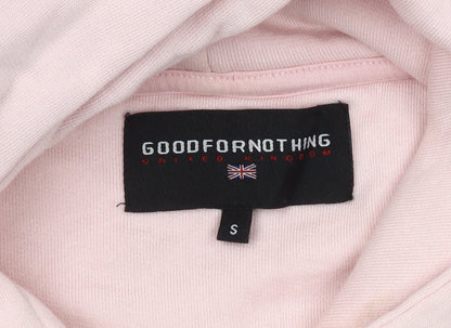 Good For Nothing Women's Pink Pullover Hoodie S