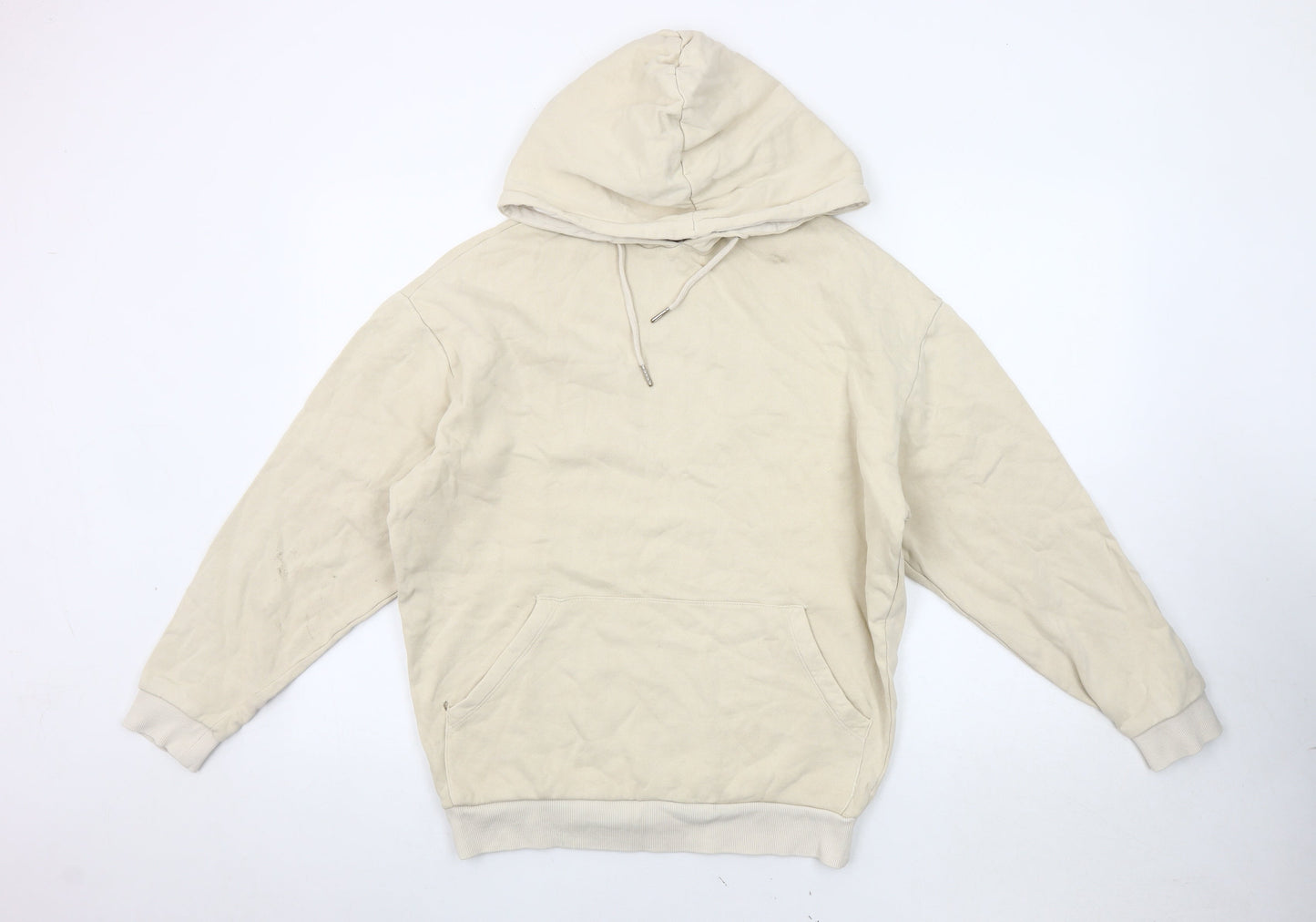 Womens UK Size 2XS ASOS DESIGN Beige Pullover Hoodie