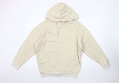Womens UK Size 2XS ASOS DESIGN Beige Pullover Hoodie