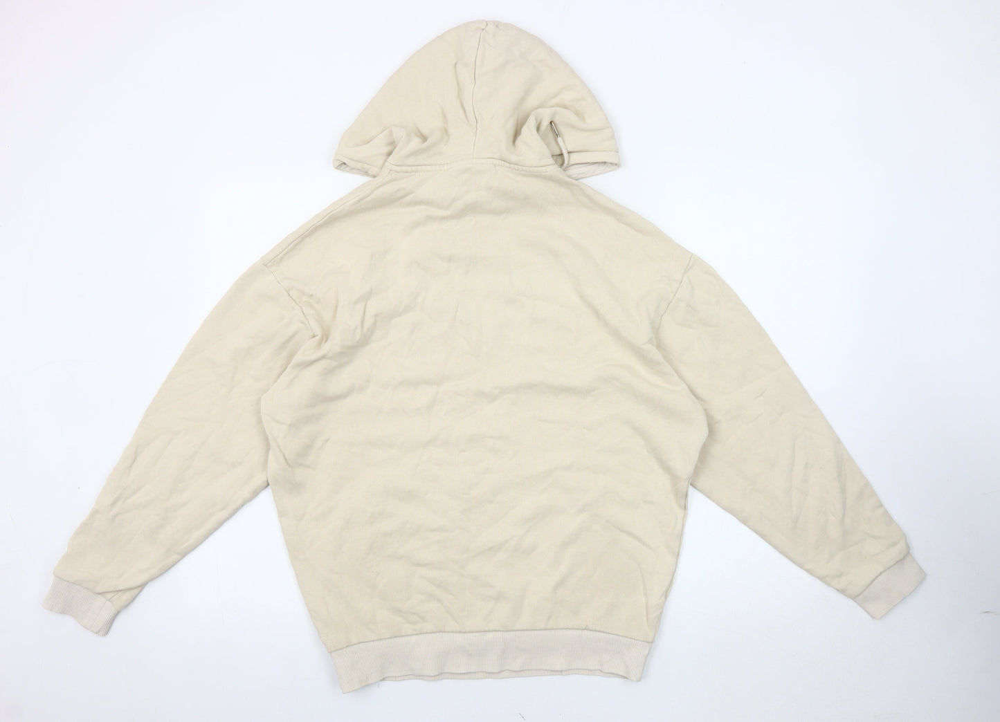 Womens UK Size 2XS ASOS DESIGN Beige Pullover Hoodie
