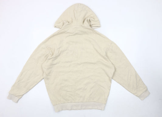 Womens UK Size 2XS ASOS DESIGN Beige Pullover Hoodie