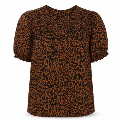 Womens UK Size 12 NEXT Brown Basic Blouse