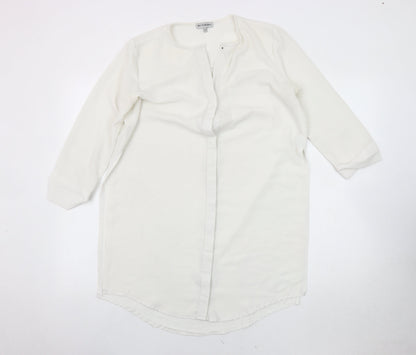 Light Before Dark Women's White Button-Up Shirt XS