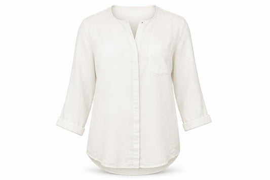 Womens UK Size XS Light Before Dark White Tunic Button-Up