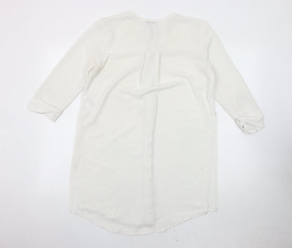 Light Before Dark Women's White Button-Up Shirt XS