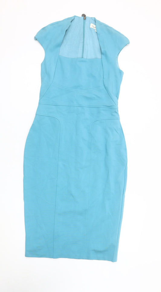 Damsel in a Dress Women's Blue Sheath Dress Size 10