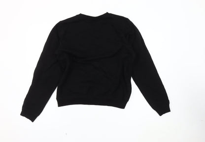 Womens UK Size 10 ASOS DESIGN Black Pullover Sweatshirt