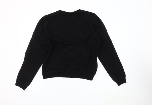 Womens UK Size 10 ASOS DESIGN Black Pullover Sweatshirt