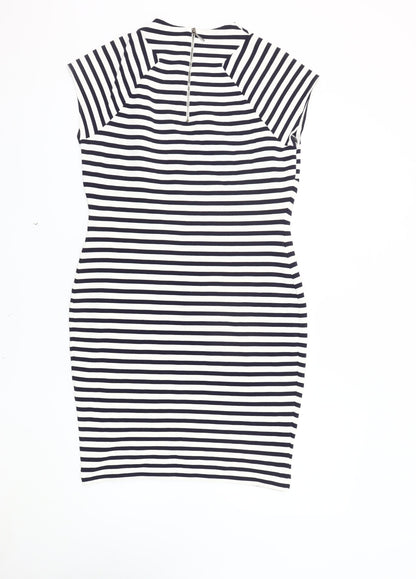 Marks and Spencer Women's Striped Sheath Dress Size 14