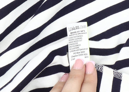 Marks and Spencer Women's Striped Sheath Dress Size 14