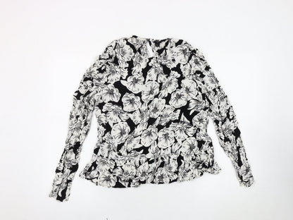 Womens UK Size 14 River Island Multicoloured Basic Blouse
