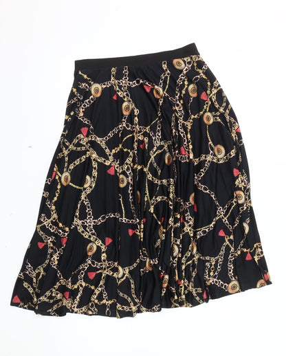 Marks and Spencer Women's Black Pleated Skirt Size 10