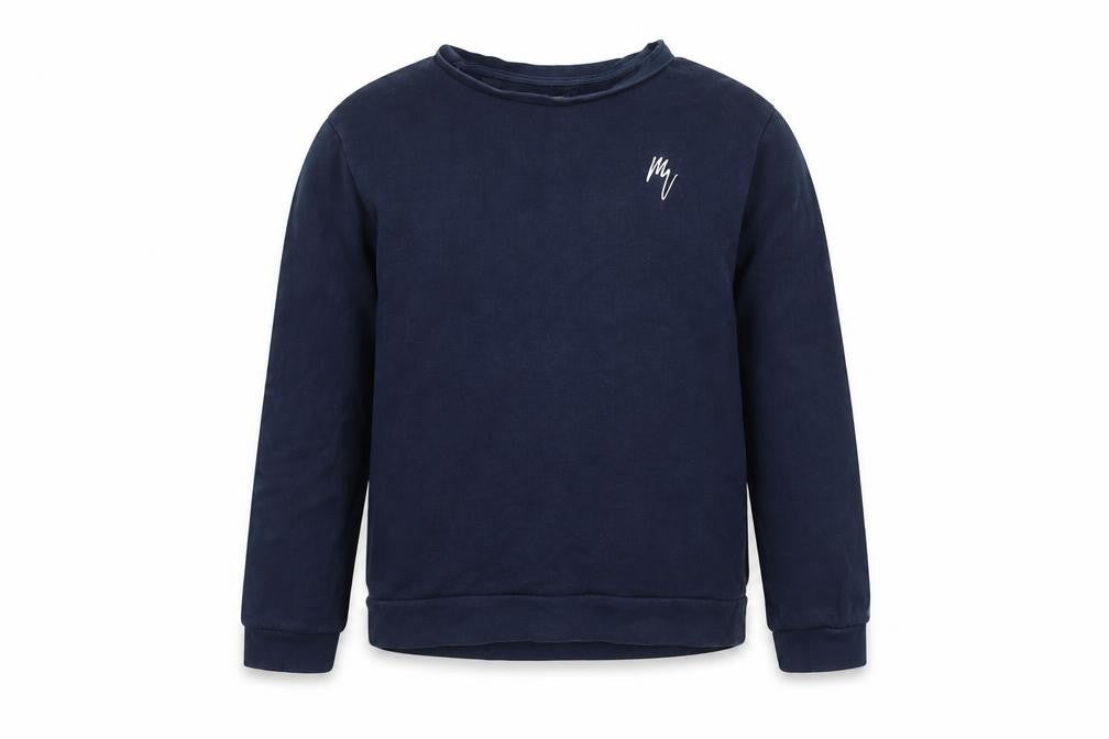 Front view of River Island boys’ blue pullover sweatshirt 11-12 years
