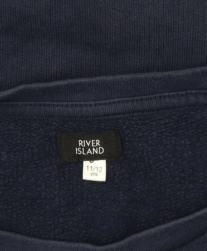 River Island Boys Blue Pullover Sweatshirt 11-12 Years