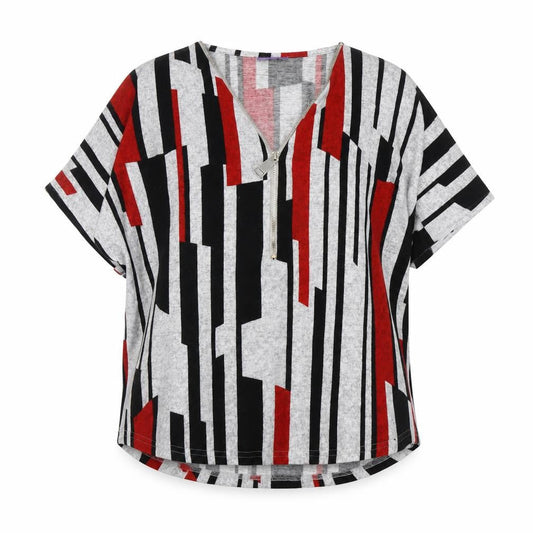 Womens UK Size 16 Autonomy Multicoloured Basic T-Shirt