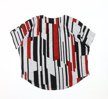 Autonomy Women's Multicoloured Geometric T-Shirt Size 16