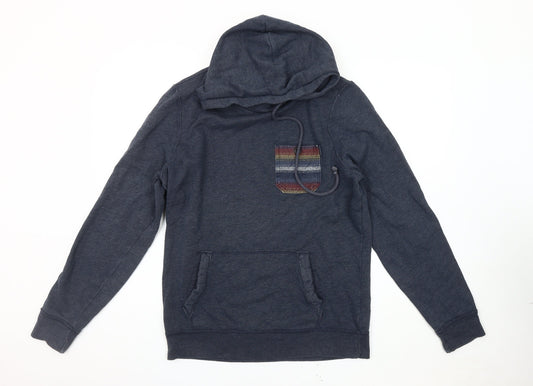 Mens UK Size M Hollister Blue Pullover Hoodie
