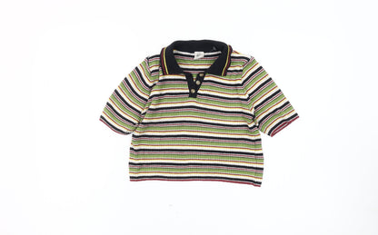 Womens UK Size M Urban Outfitters Multicoloured Basic Polo