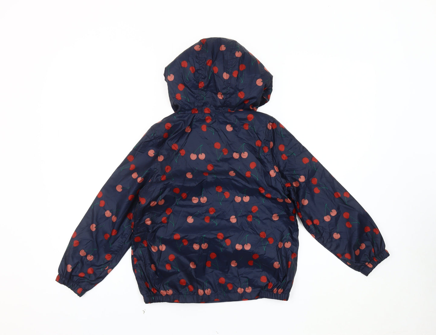 Marks and Spencer Girls Blue Hooded Anorak 7-8 Years