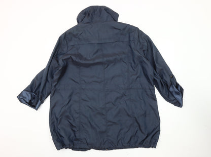 M & Co Women's Blue Parka Jacket Size 20